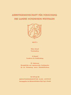 cover image of Virusforschung. Zoologisches Institut Bonn Fortschritte der Krebsforschung. Wirtschaftliche und organisatorische Gesichtspunkte für die Verbesserung unserer Hochschulforschung